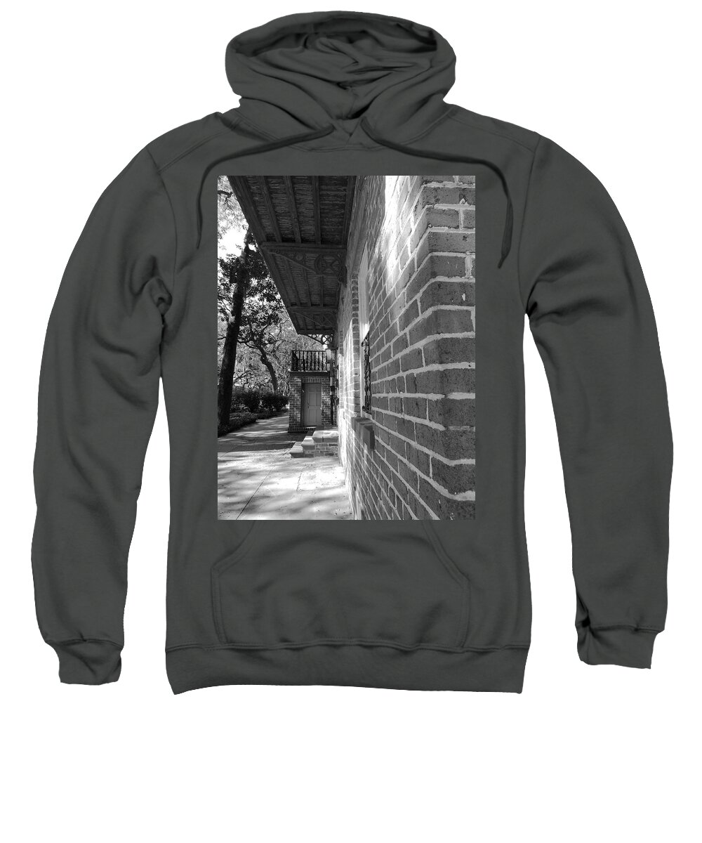 Black And White Sweatshirt featuring the photograph Turning a Savannah Corner by Vincent Green
