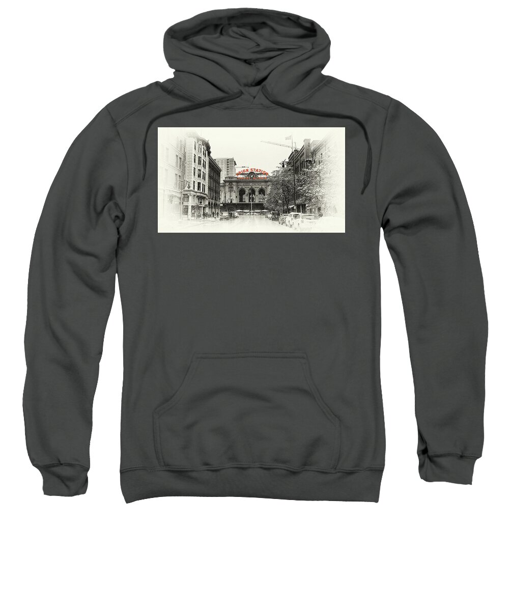 Union Station Sweatshirt featuring the photograph Union Station by Susan Rissi Tregoning