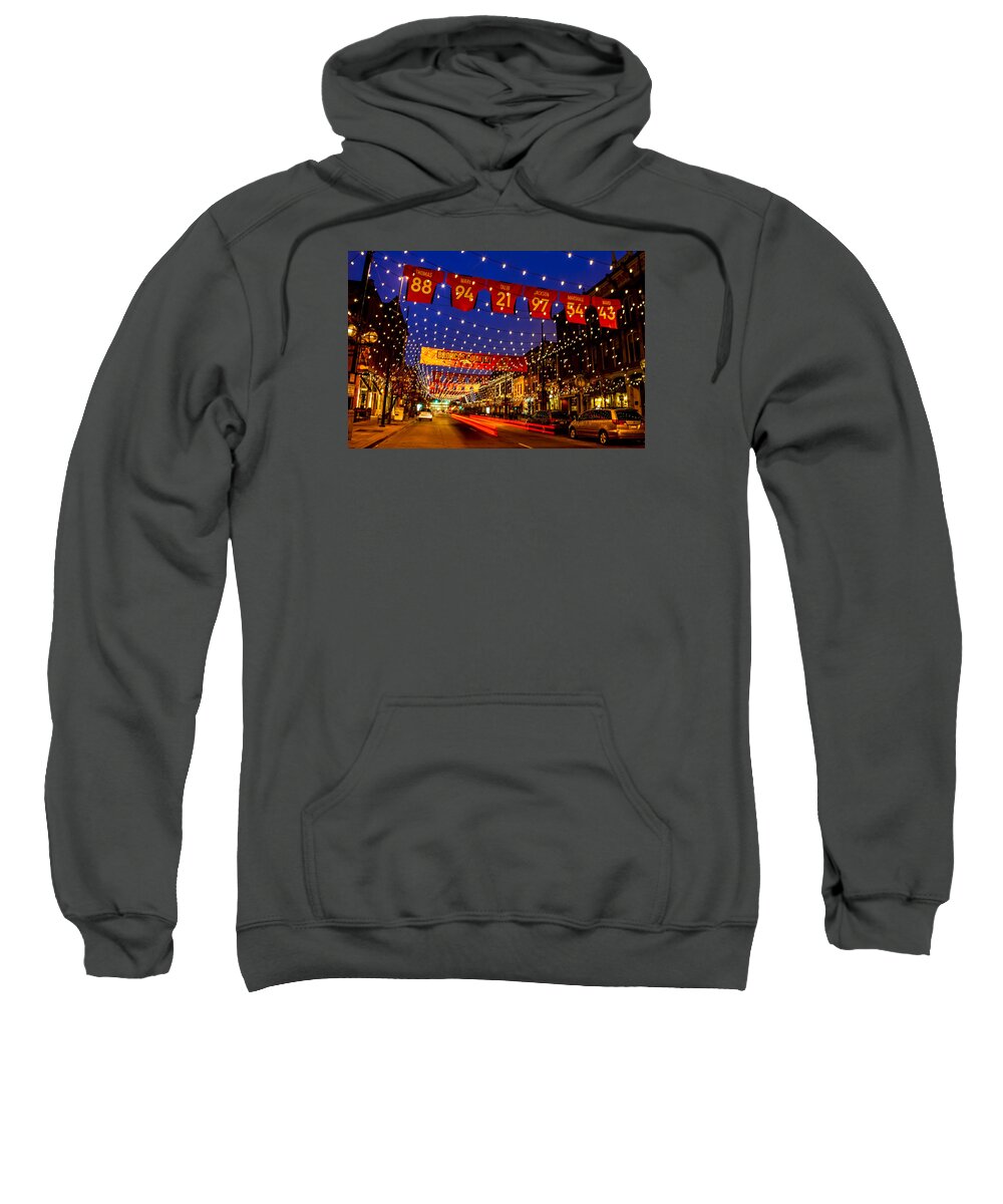 Bronco Country Sweatshirt featuring the photograph United in Orange in Broncos Country by Teri Virbickis