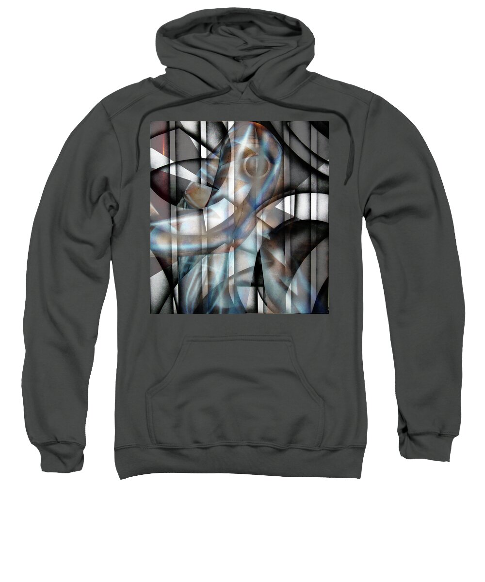  Sweatshirt featuring the painting Untitled by Leigh Odom