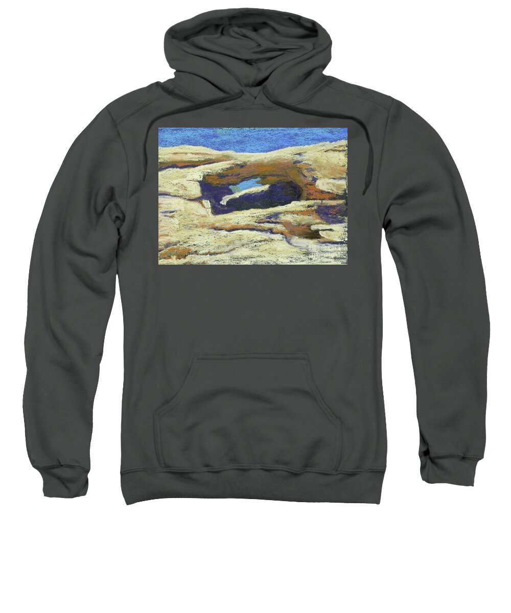 Utah Sweatshirt featuring the pastel Utah Arch by Ginny Neece