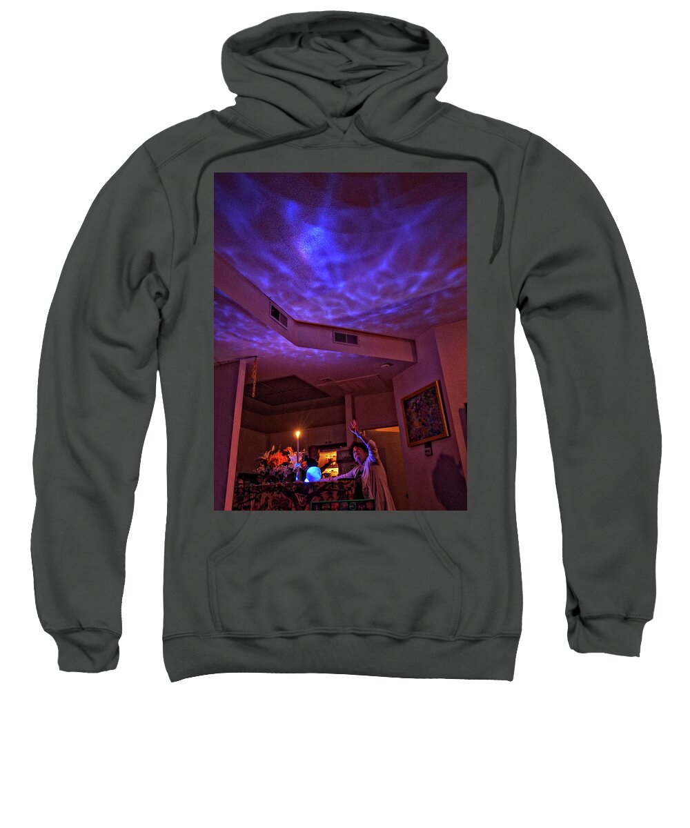 Rebecca Dru Photography Sweatshirt featuring the photograph In the Energy of Max The Crystal Skull of Love by Rebecca Dru