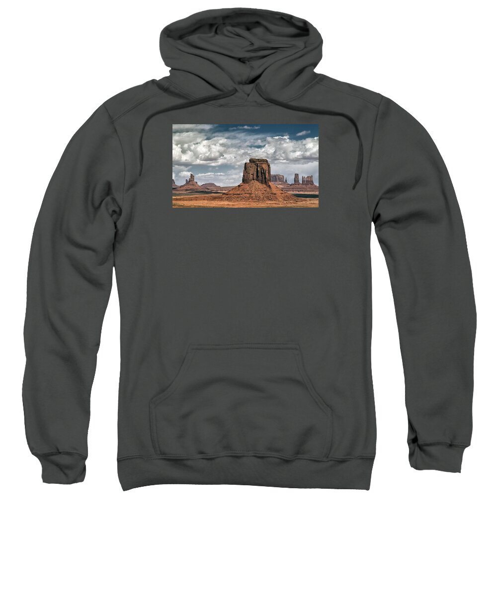 Arizona Sweatshirt featuring the photograph Valley Floor by Robert Fawcett