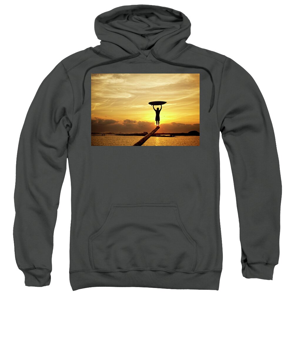 Surfing Sweatshirt featuring the photograph Victory by Nik West