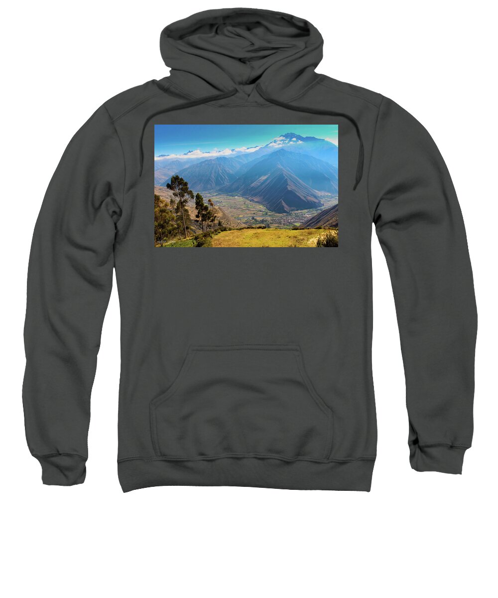 Peru Sweatshirt featuring the photograph View of the Valley, Cusco, Peru by Aashish Vaidya