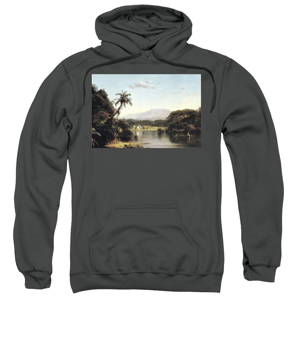 American Sweatshirt featuring the painting View on the Magdalena River by Reynold Jay