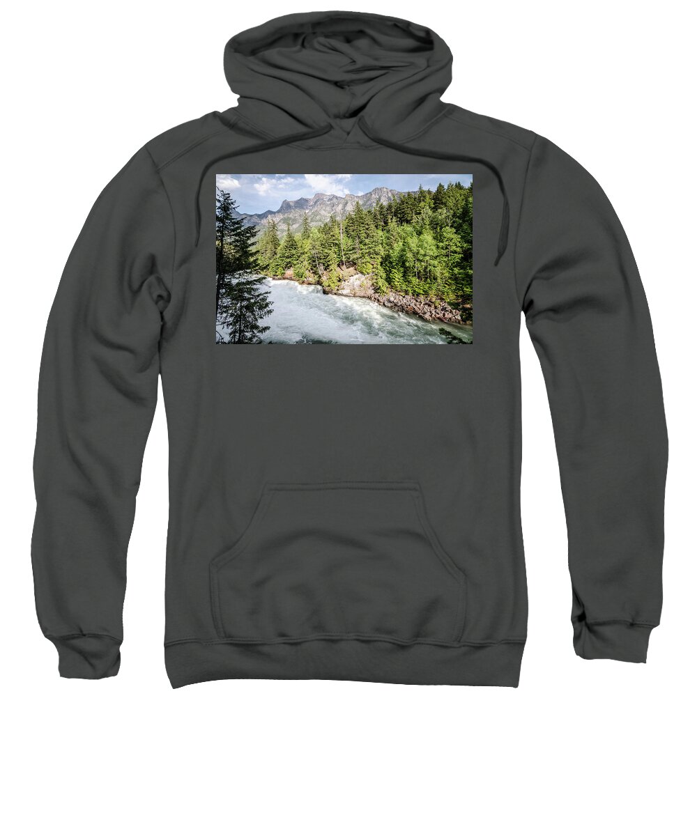 Glacier Sweatshirt featuring the photograph Visit Montana by Margaret Pitcher