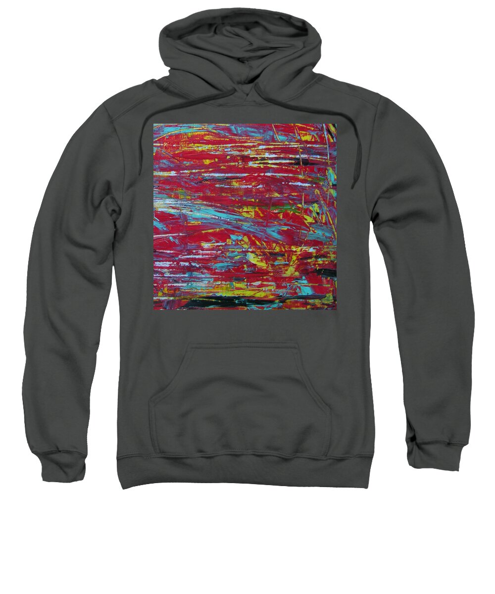 Abstract Painting Sweatshirt featuring the painting W32 - missu I by KUNST MIT HERZ Art with heart