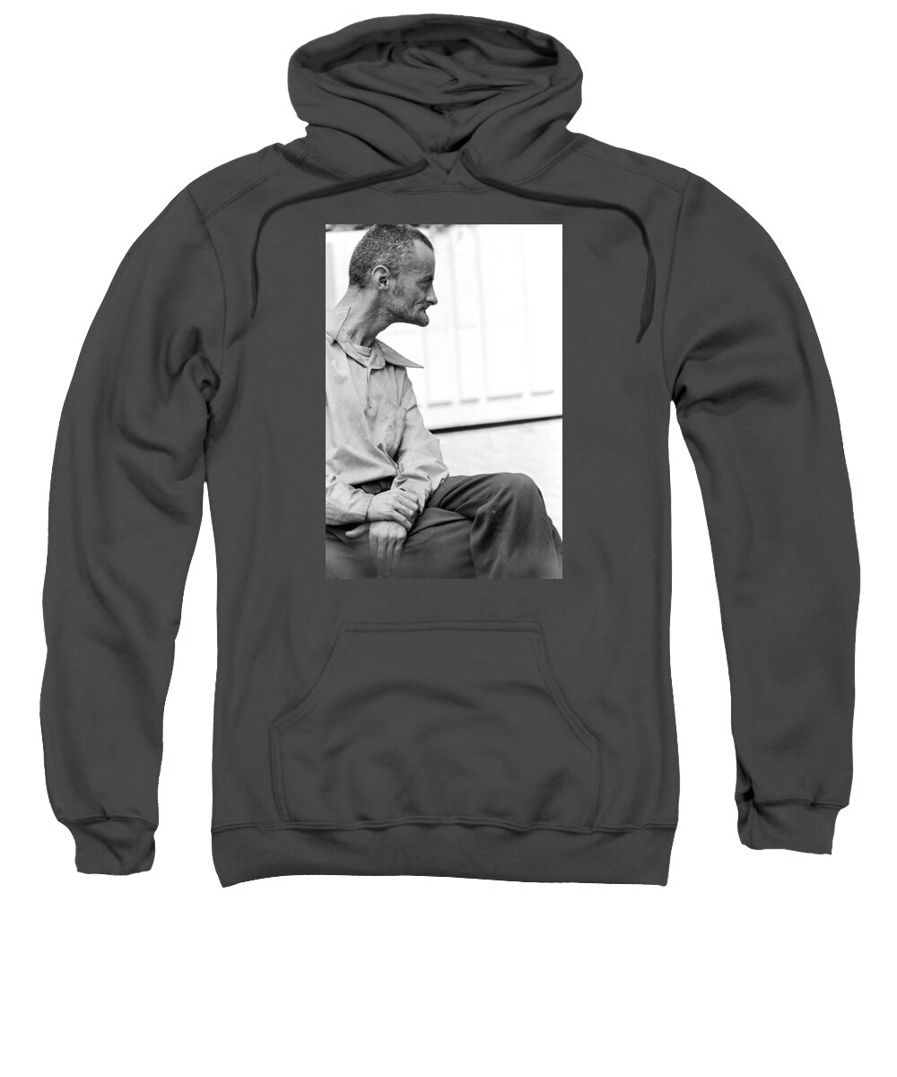 Actions Sweatshirt featuring the photograph Waiting by Mike Evangelist