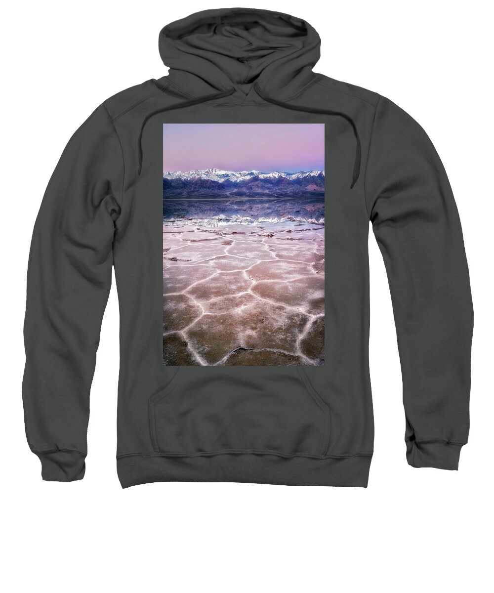Badwater Basin Sweatshirt featuring the photograph Waste Land by Nicki Frates