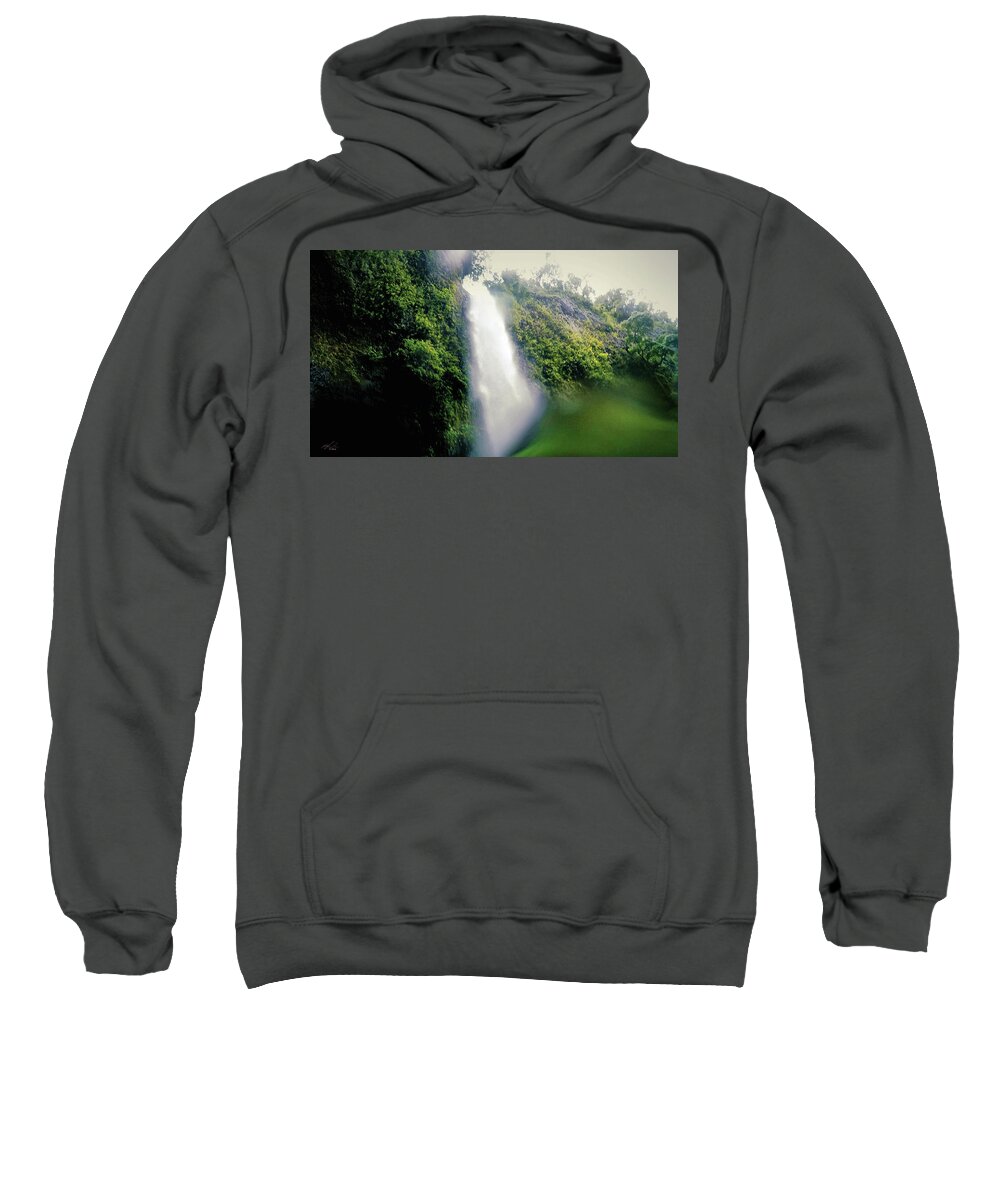 Landscape Sweatshirt featuring the photograph Waterfall Dream 3 by Michael Blaine