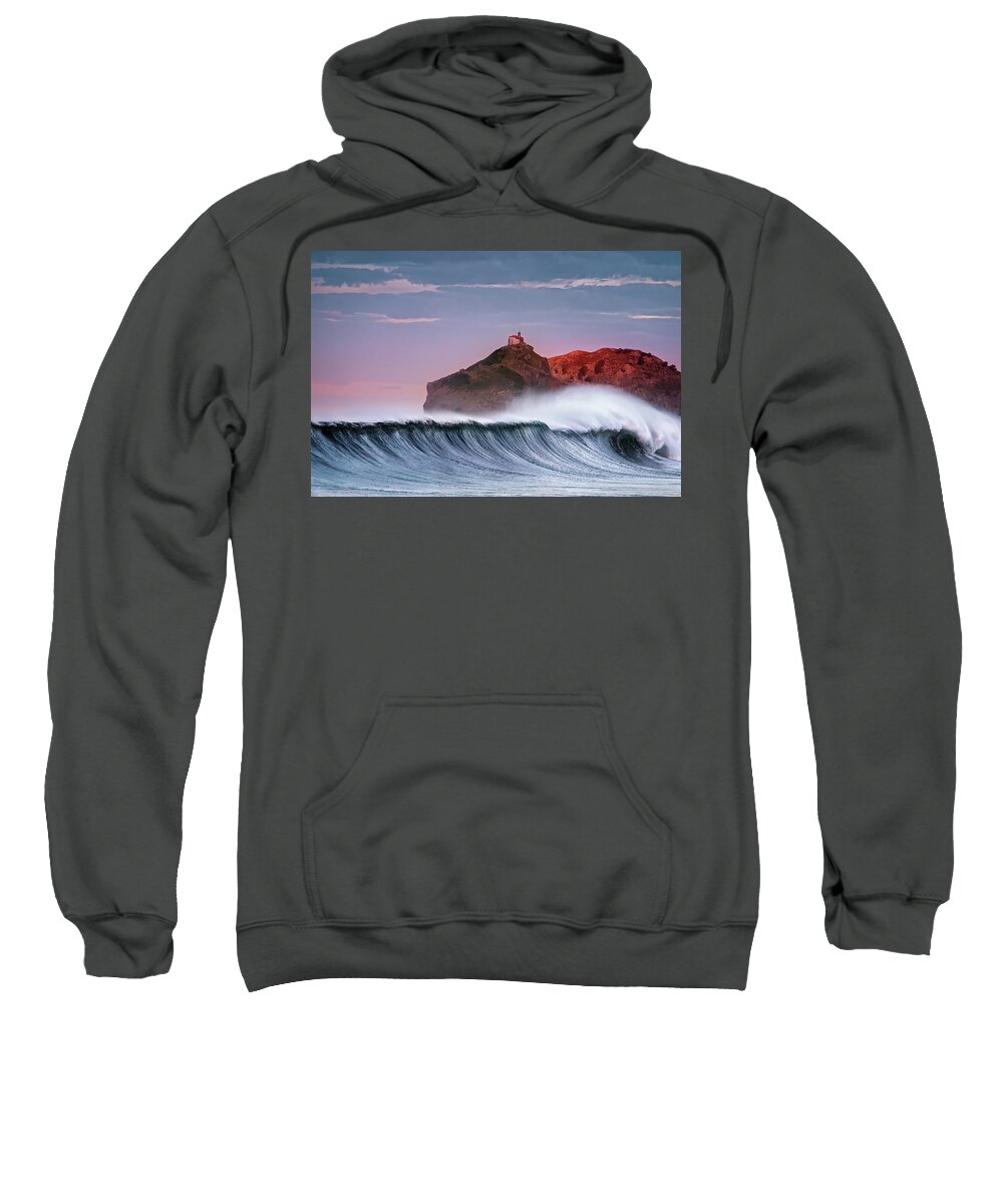 Wave Sweatshirt featuring the photograph Wave in Bakio by Mikel Martinez de Osaba