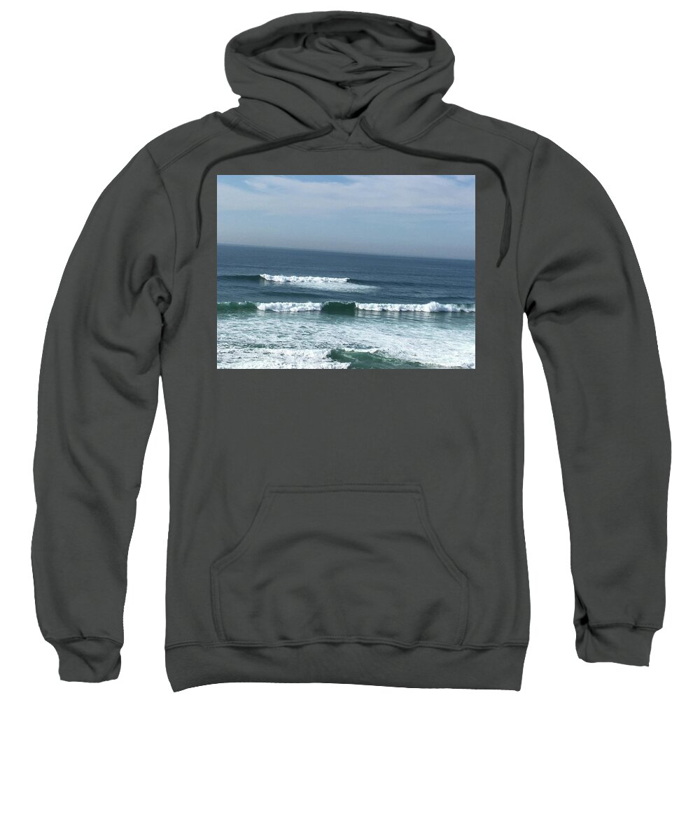 Waves Sweatshirt featuring the photograph Waves by Susan Grunin