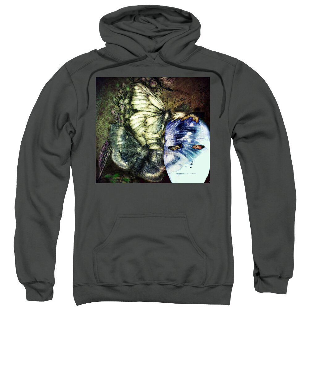 Butterfly Sweatshirt featuring the digital art What Might Have Been by Delight Worthyn