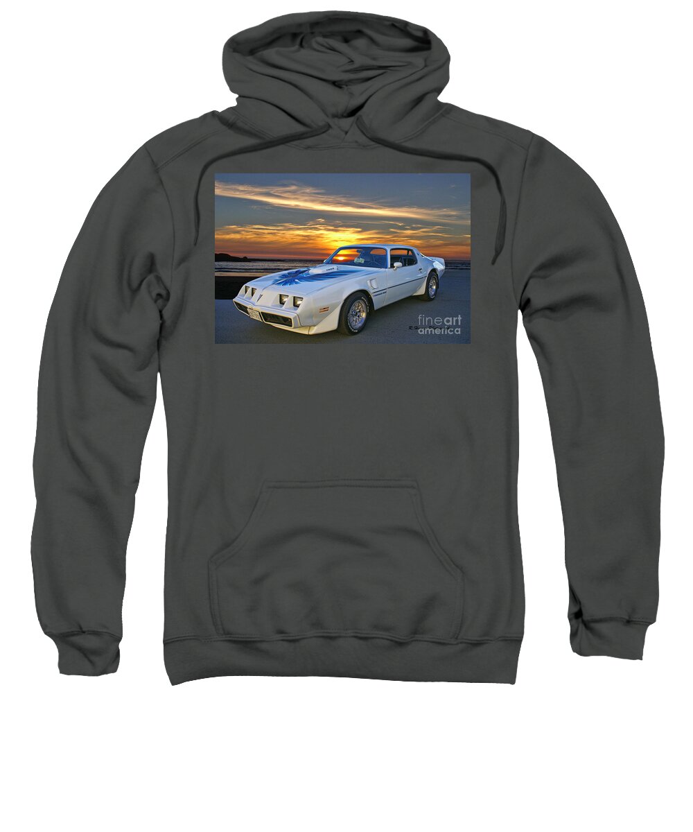 Cars Sweatshirt featuring the photograph White Pontiac Trans Am by Randy Harris