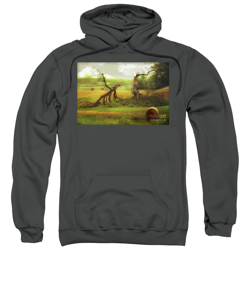 Wind And Rain Sweatshirt featuring the photograph Wind And Rain by John Anderson