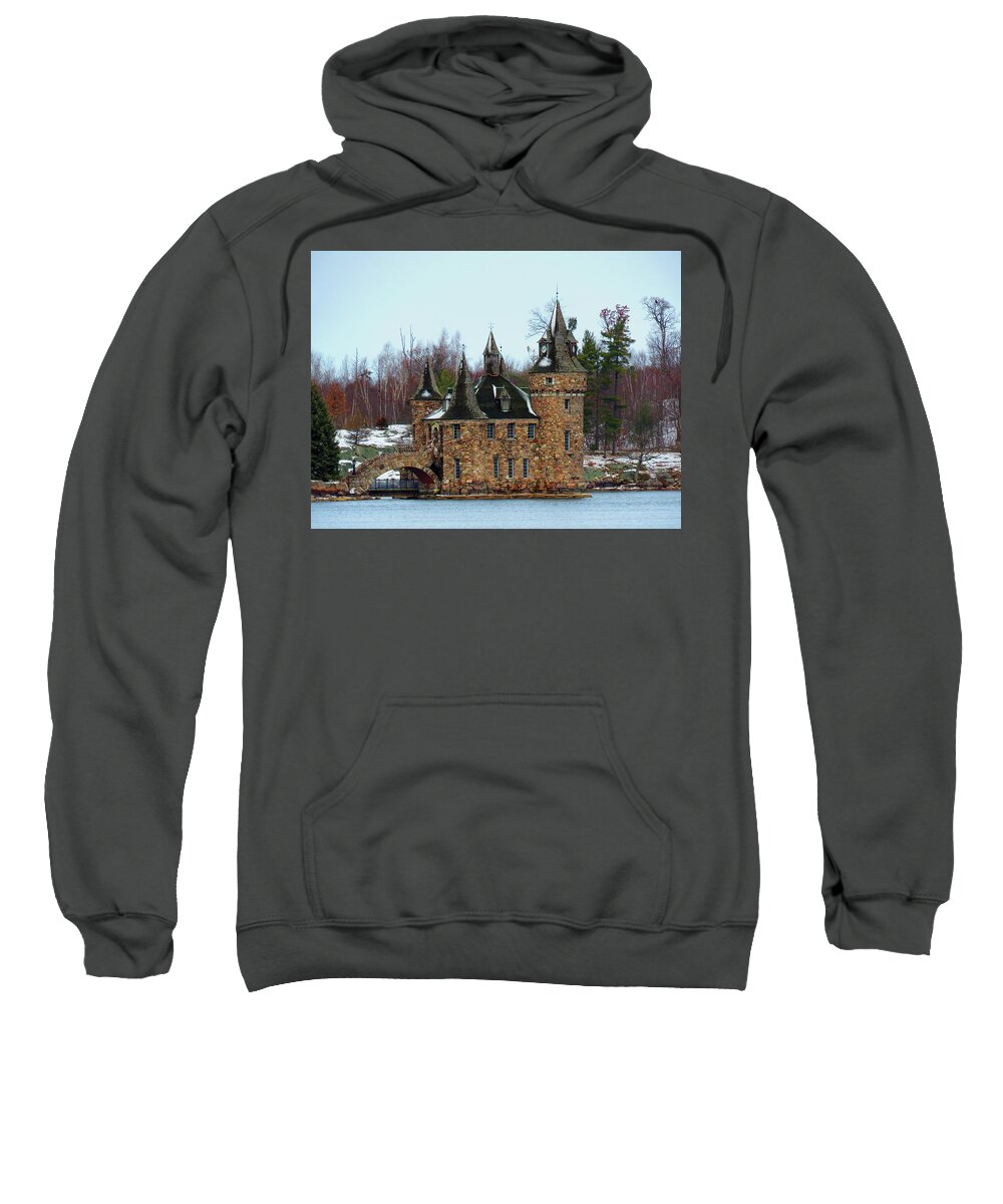 Boldt Castle Sweatshirt featuring the photograph Winter Calm by Dennis McCarthy