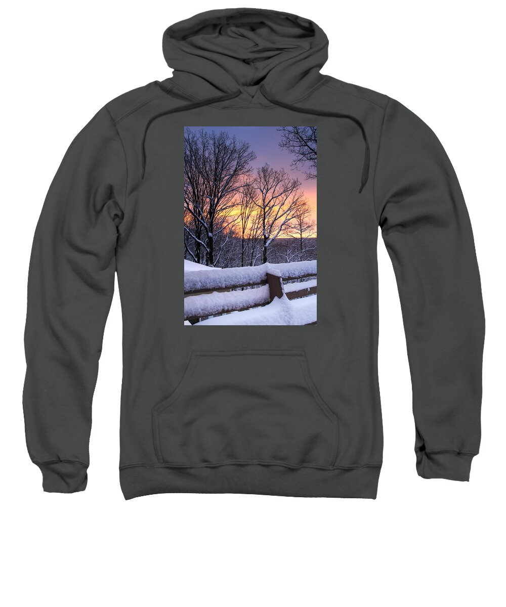Signal Mountain Sweatshirt featuring the photograph Winter Morning by Tom and Pat Cory
