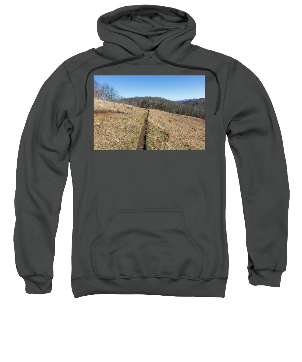 Empty Sweatshirt featuring the photograph Winter Trail - December 7, 2016 by D K Wall