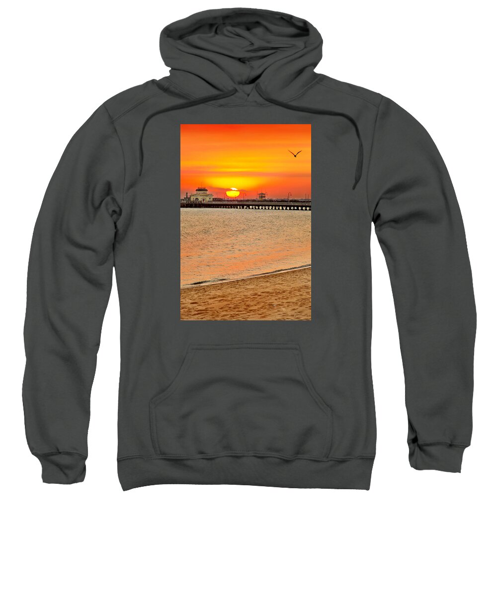 Melbourne Sweatshirt featuring the photograph Wish You Were Here by Az Jackson