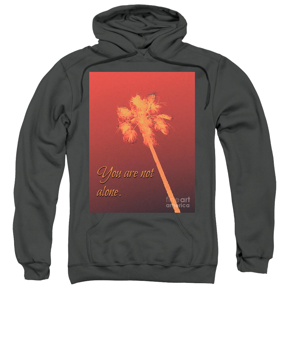 500 Views Sweatshirt featuring the photograph You Are Not Alone by Jenny Revitz Soper