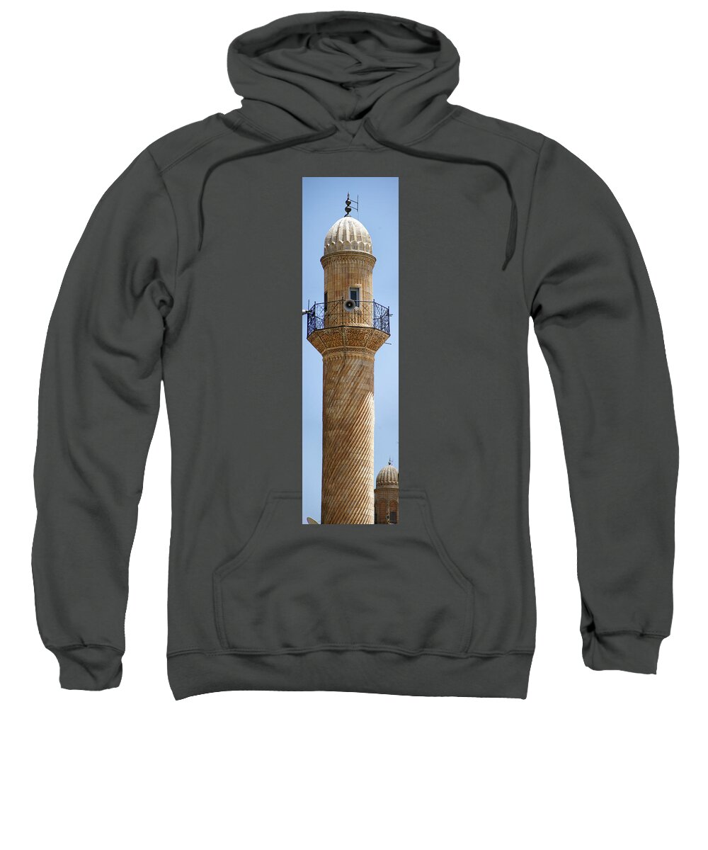 Mosque Sweatshirt featuring the photograph Minaret of Ulu Cami mosque #1 by Steve Estvanik