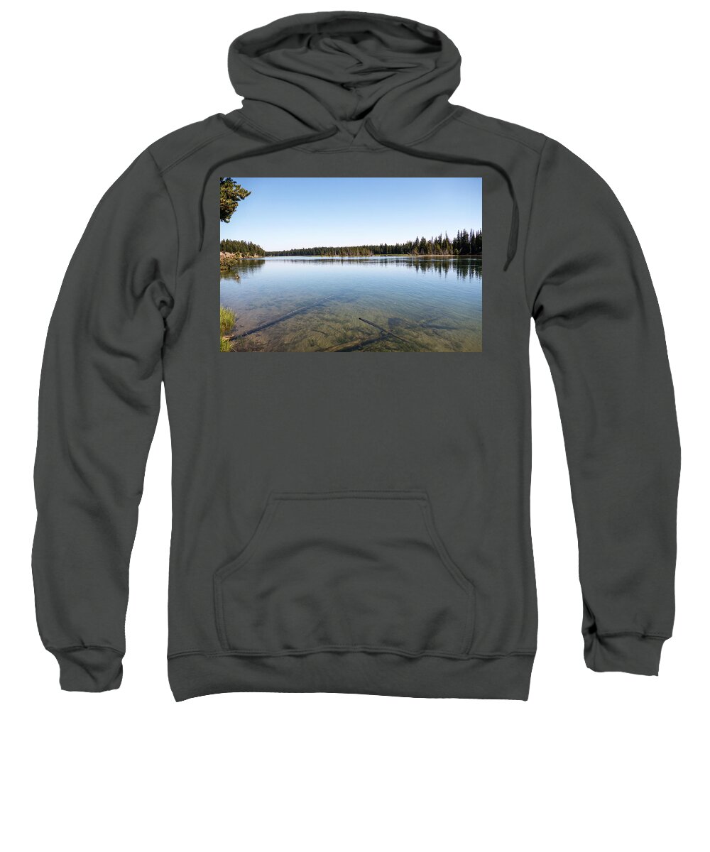 Waterscape Sweatshirt featuring the photograph Yellowstone River #2 by Laurel Powell