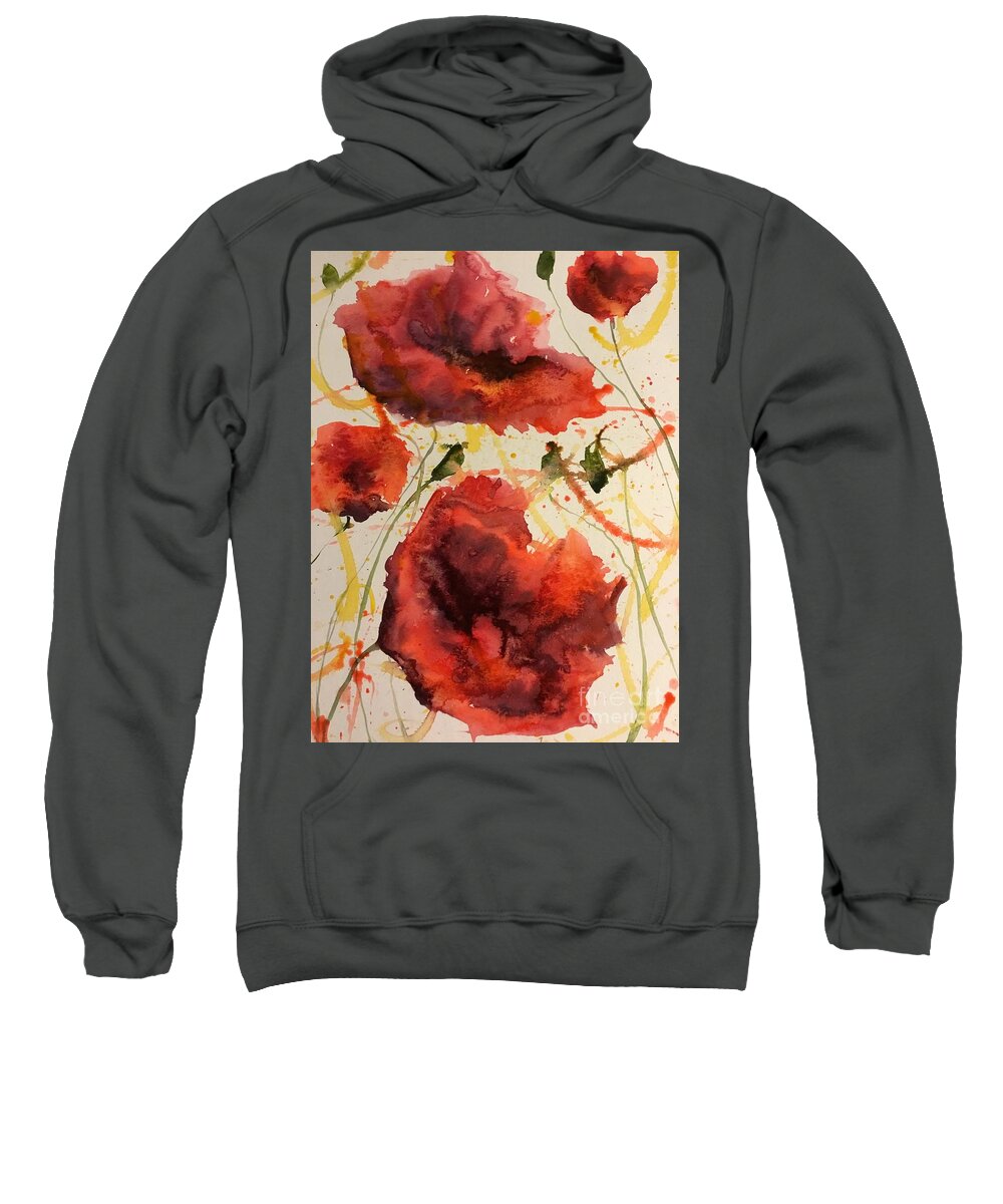 1502019 Sweatshirt featuring the painting 1502019 by Han in Huang wong