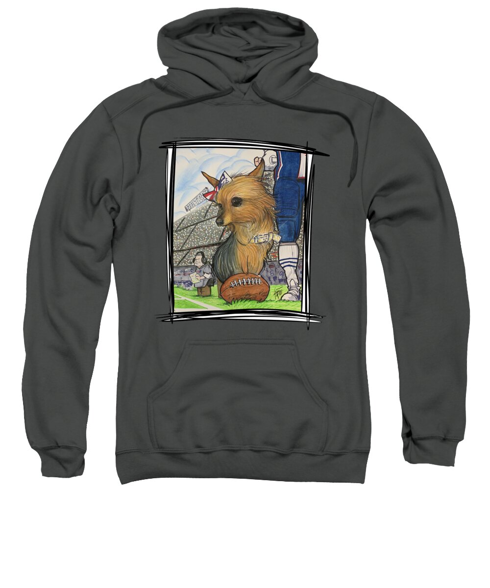 Spengler Sweatshirt featuring the drawing Spengler 5238 by Canine Caricatures By John LaFree