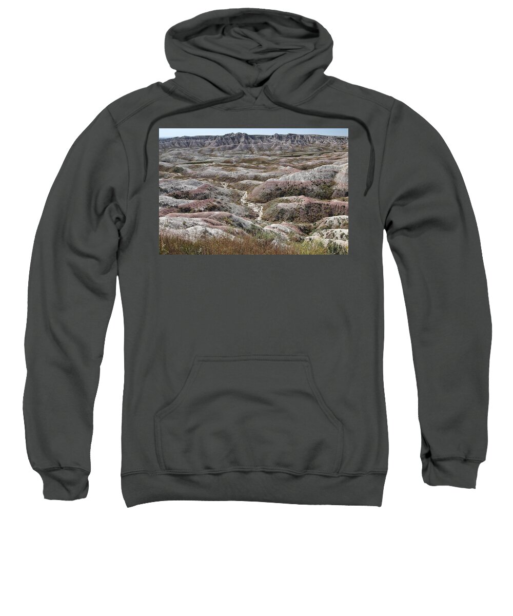 Badlands Sweatshirt featuring the photograph Badlands South Dakota #2 by Susan Jensen
