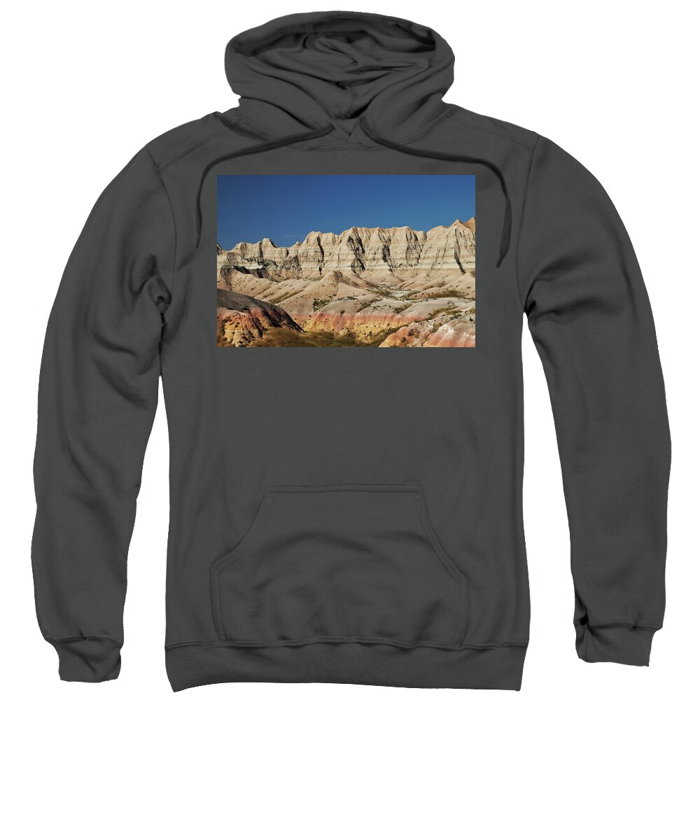 Badlands Sweatshirt featuring the photograph Badlands South Dakota #3 by Susan Jensen
