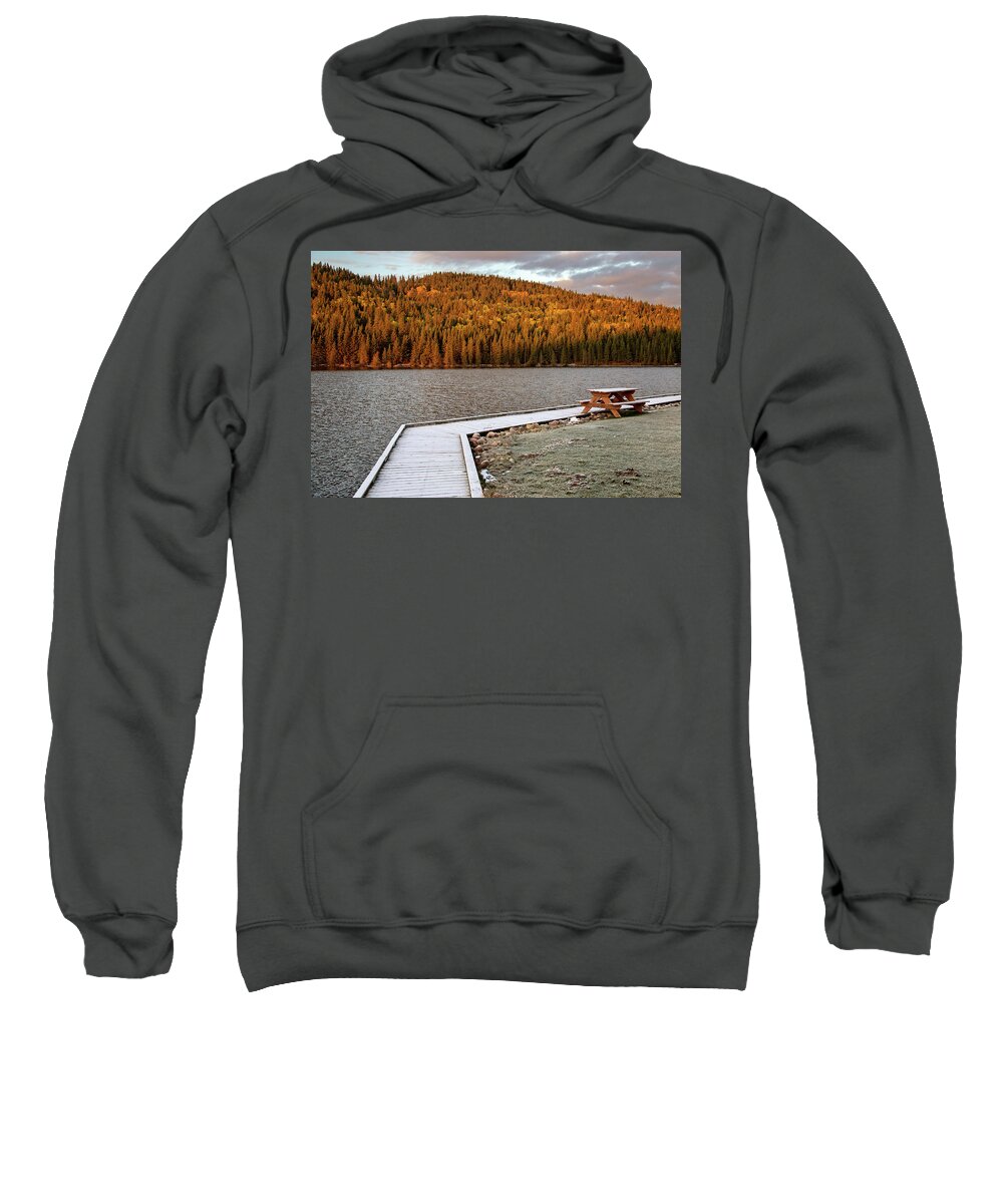 Cypress Sweatshirt featuring the photograph Cypress Hills First Snowfall #6 by Mark Duffy