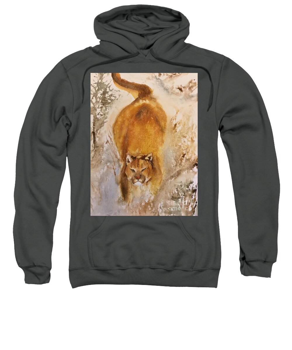#66 2019 Sweatshirt featuring the painting #66 2019 #66 by Han in Huang wong