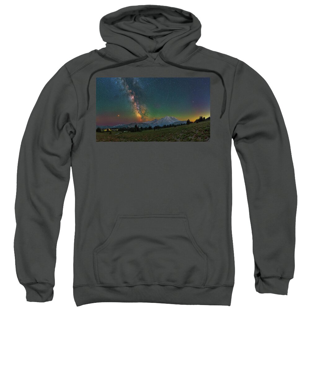 Astronomy Sweatshirt featuring the photograph A Perfect Night by Ralf Rohner