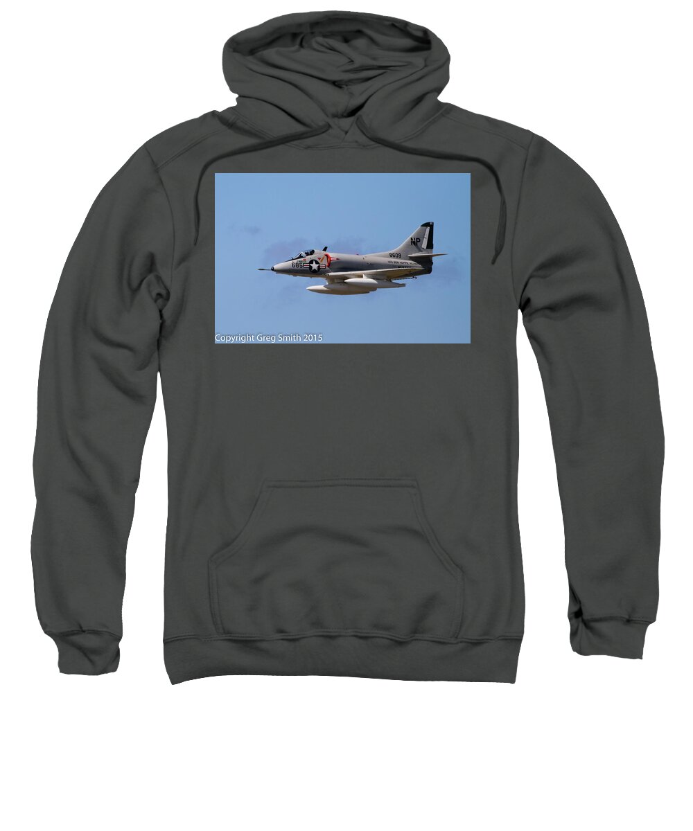 A4 Skyhawk Sweatshirt featuring the photograph A4 Skyhawk by Greg Smith