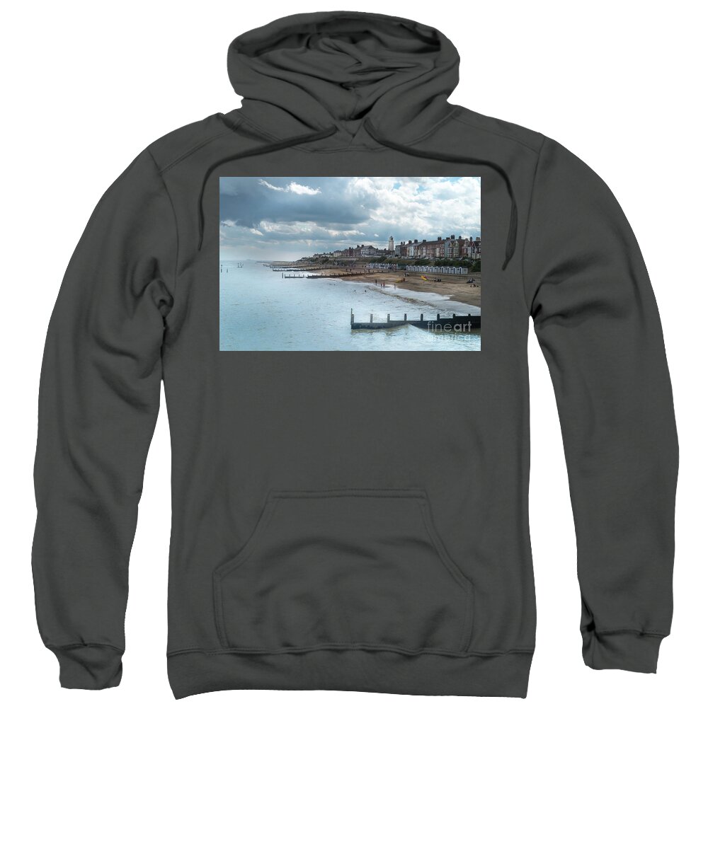 Beach Sweatshirt featuring the photograph An English Beach by Perry Rodriguez