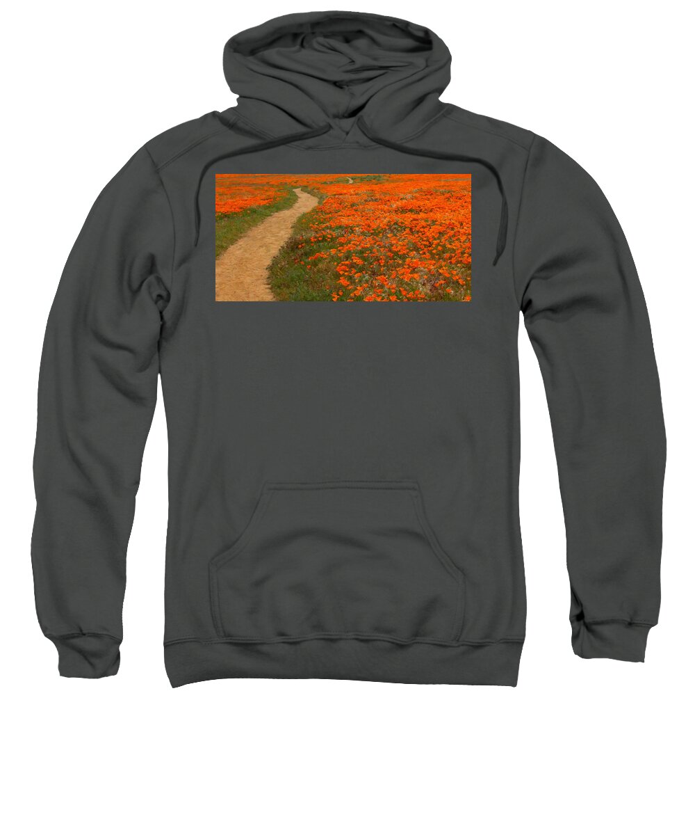 Antelope Valley Sweatshirt featuring the digital art Antelope Valley by Russ Harris