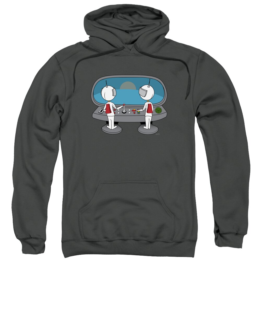 Digital Sweatshirt featuring the digital art Space Cadets by Bobby Perez