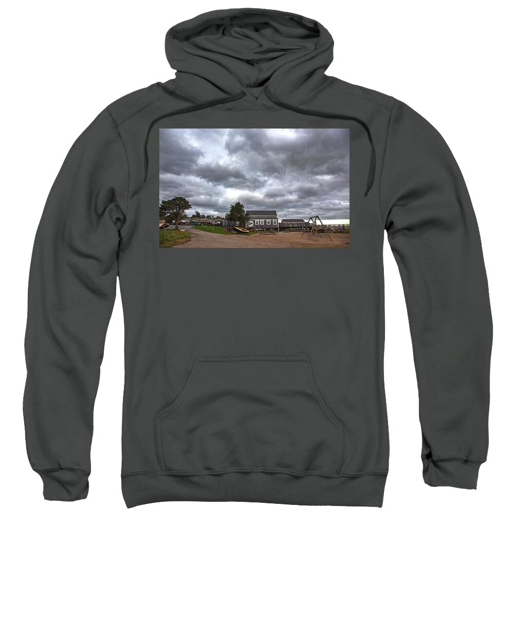 Charles Harden Sweatshirt featuring the photograph Barnstable Yacht Club October by Charles Harden