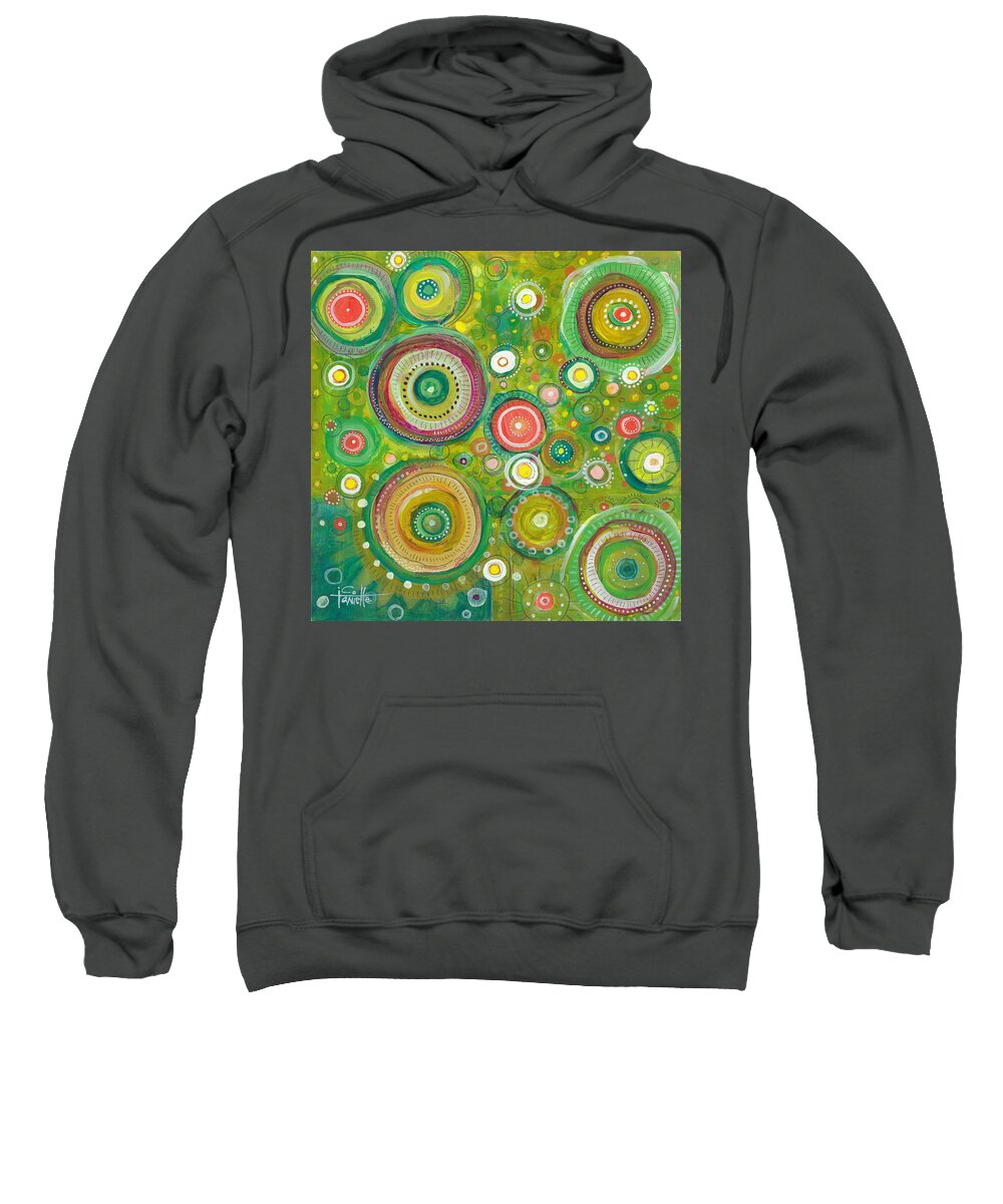 Beautiful Chaos Sweatshirt featuring the painting Beautiful Chaos by Tanielle Childers