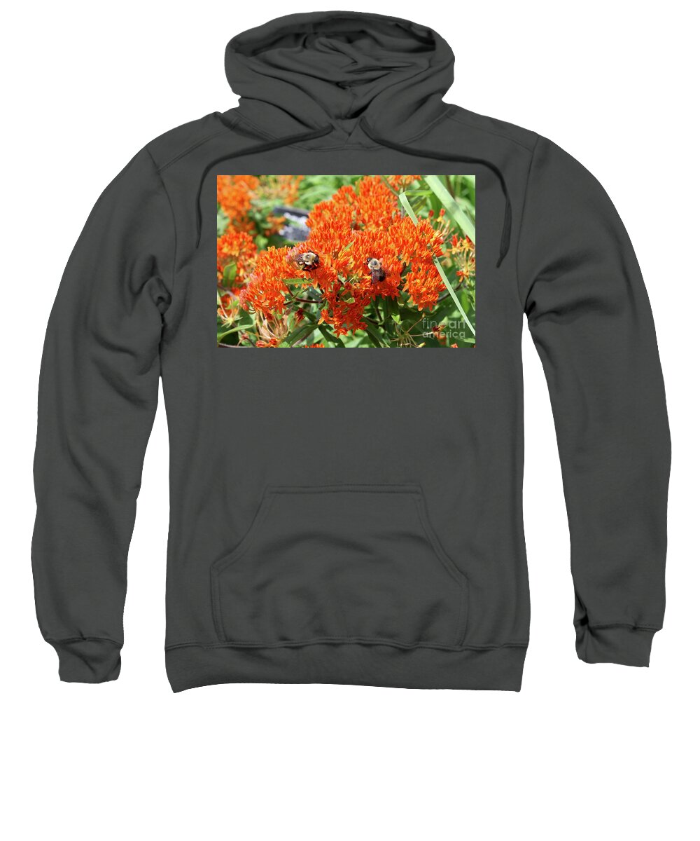 Flower Sweatshirt featuring the photograph Bees by Flavia Westerwelle
