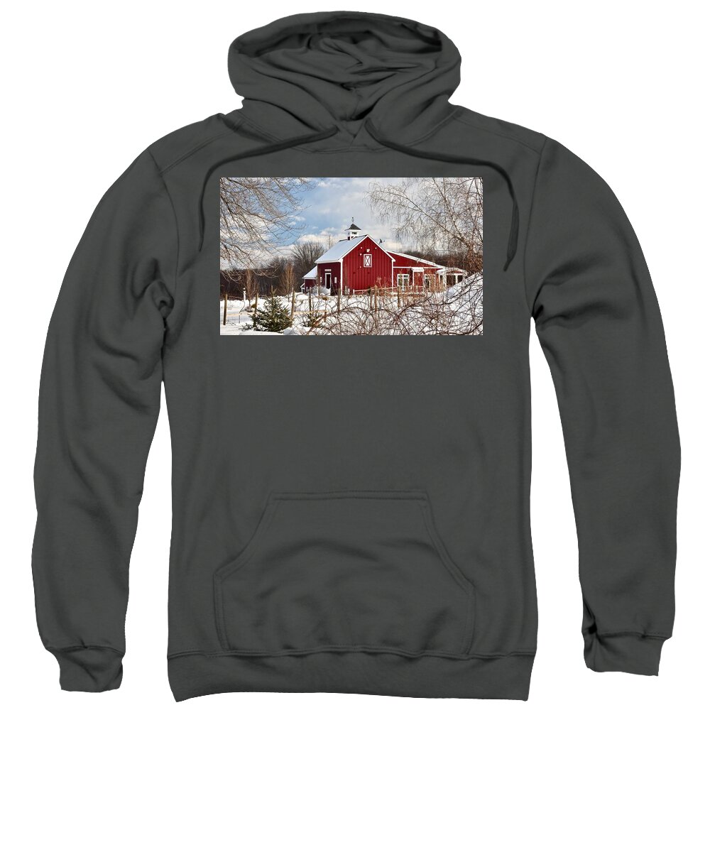 Landscape Sweatshirt featuring the photograph Broken Creek Vineyard by Monika Salvan