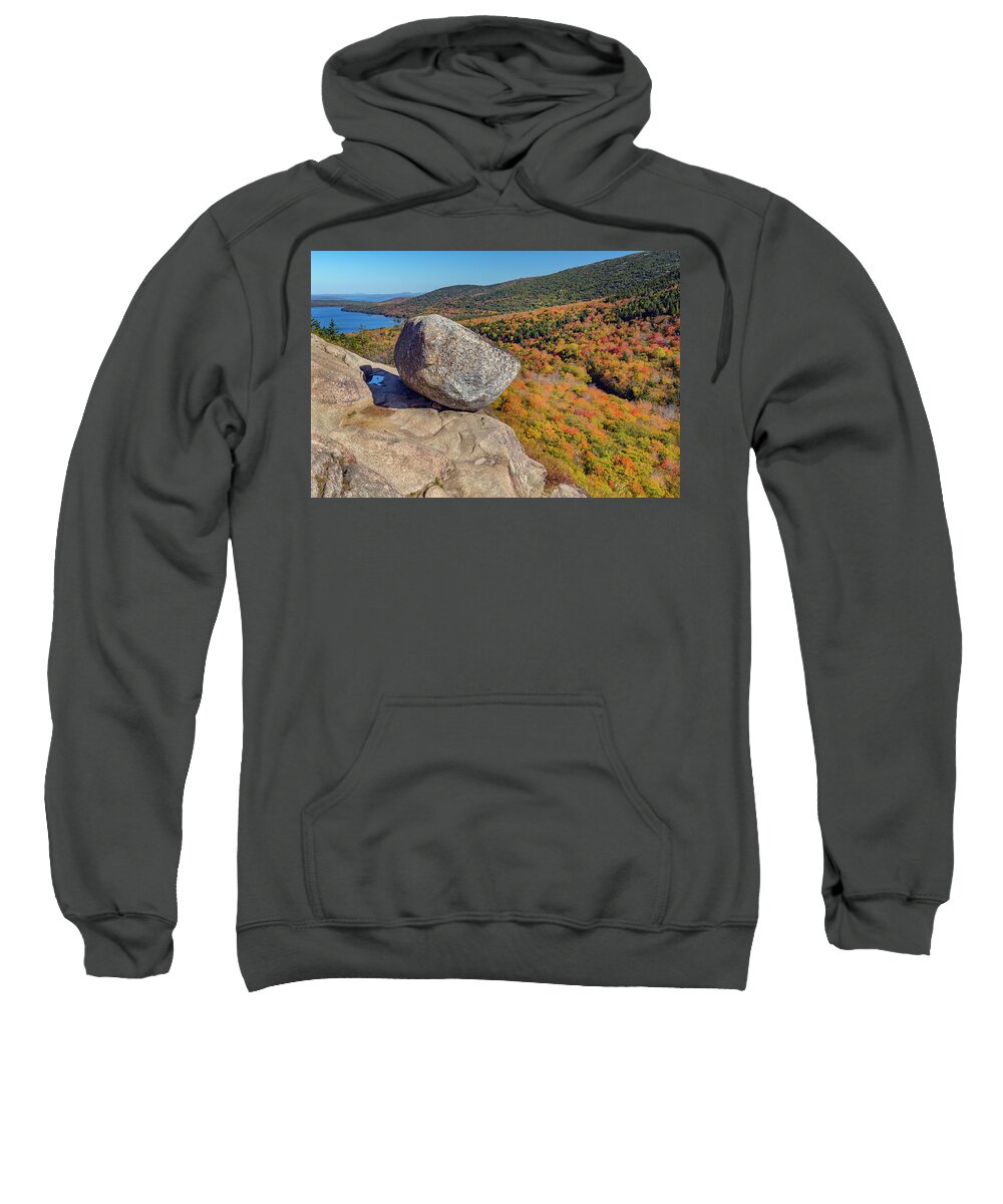 Jeff Foott Sweatshirt featuring the photograph Bubble Rock On Mt Desert Island by Jeff Foott
