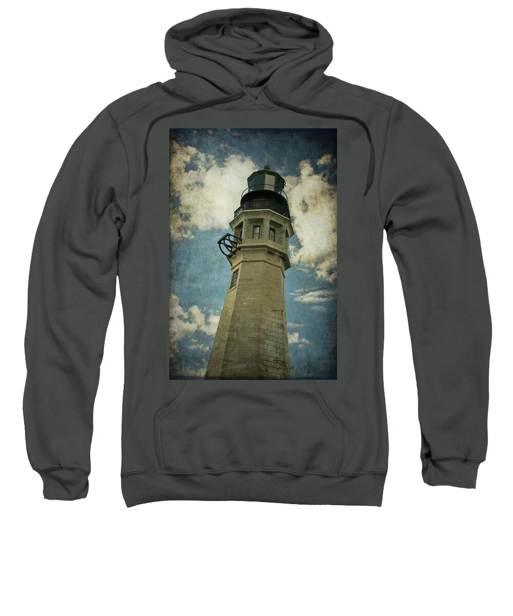 Buffalo Sweatshirt featuring the photograph Buffalo Lighthouse by Guy Whiteley