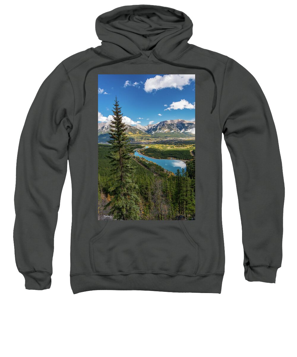 Canmore Sweatshirt featuring the photograph Canmore and Kananaskis Alberta by Tim Kathka