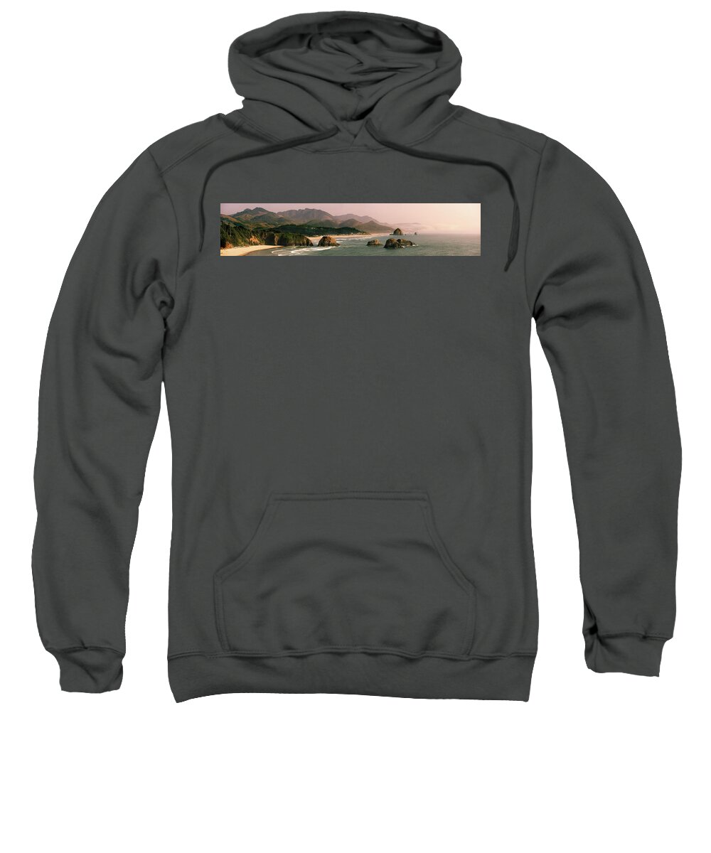 Beach Sweatshirt featuring the photograph Cannon Beach from Ecola State Park by Dave Wilson