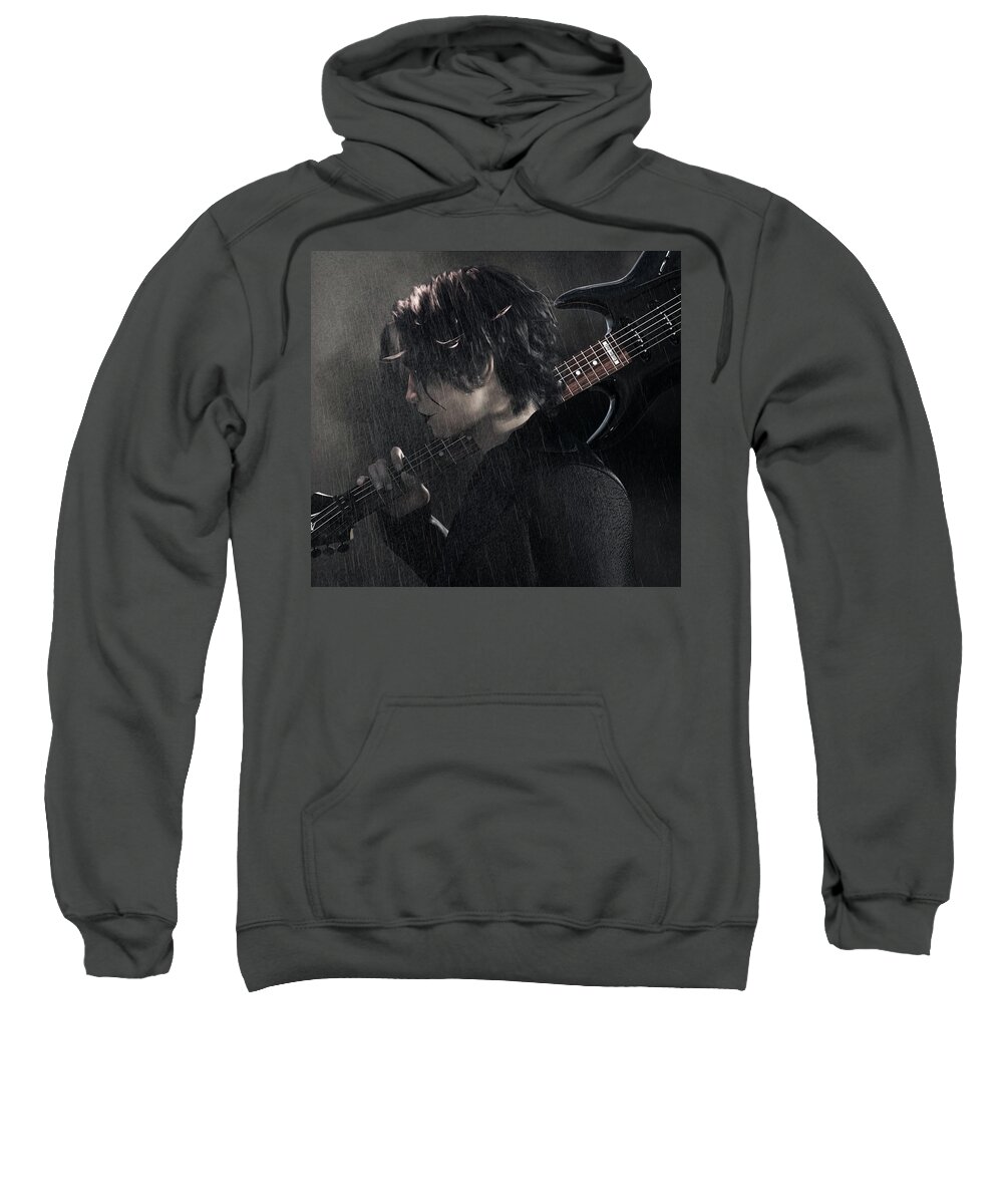 The Crow Sweatshirt featuring the digital art Can't Rain All the Time by Robert Hazelton
