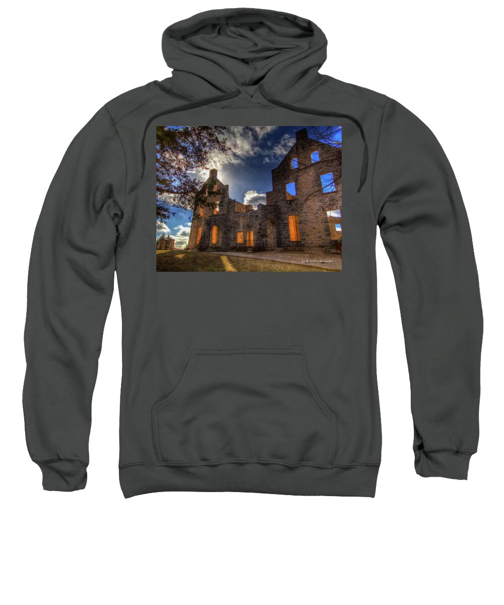 Ha Ha Tonka Sweatshirt featuring the photograph Castle at Sunset by Al Griffin