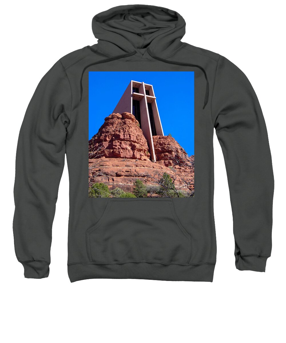 Chapel Of The Holy Cross Sweatshirt featuring the photograph Chapel of the Holy Cross by Eye Olating Images