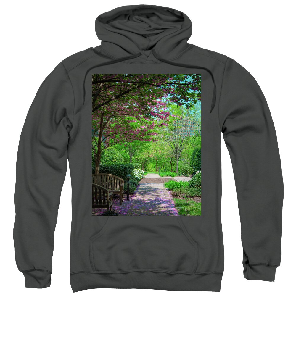 Landscapes Sweatshirt featuring the photograph City Oasis by Lora J Wilson